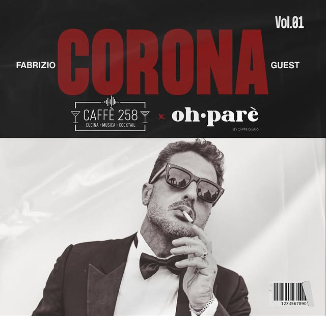 🍹 Fabrizio Corona Live Show – L'Aperitivo Spettacolo al Caffè 258